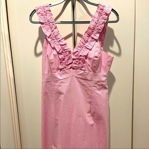 Lilly Pulitzer Pink Seersucker Dress